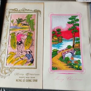Vintage Christmas Greeting Cards Vietnam 1965